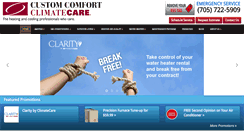 Desktop Screenshot of customcomfort.ca